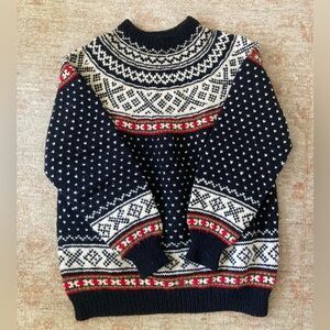 Hand Knit Norwegian Sweater sz L (unisex)